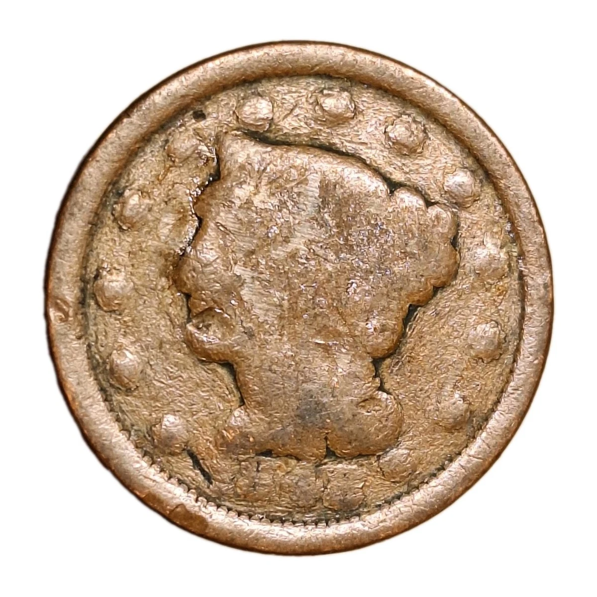1848 Year Braided Hair Large Cents (1839-1857) for sale | eBay
