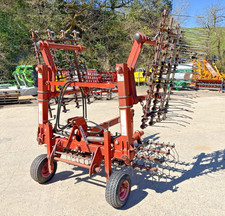 **USED BROWNS HYDRAULIC FOLDING TRACTOR MOUNTED SPRING TINE HARROWS**