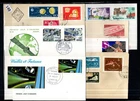 /// WALLIS AND FUTUNA, MONACO, HUNGARY, BELGIUM 1986 - 7 FDC - SPACE