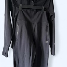 Calvin Klein Black Joggers Zip Up Hoodie Matching Set