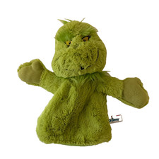 Aurora World Grinch Plush Hand Puppet Plush Stuffed Toy Green Dr.Seuss