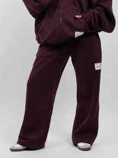 Comfrt Unisex Affirmation Straight Leg Sweatpants In Maroon  Size M New