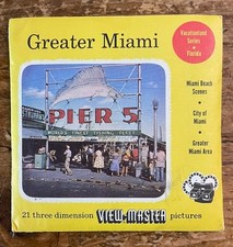GREATER MIAMI FLORIDA 163,165,395 Viewmaster 3 reel set New and sealed