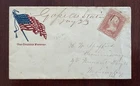 c1860's Civil War Patriotic Cover FLAG our country forever