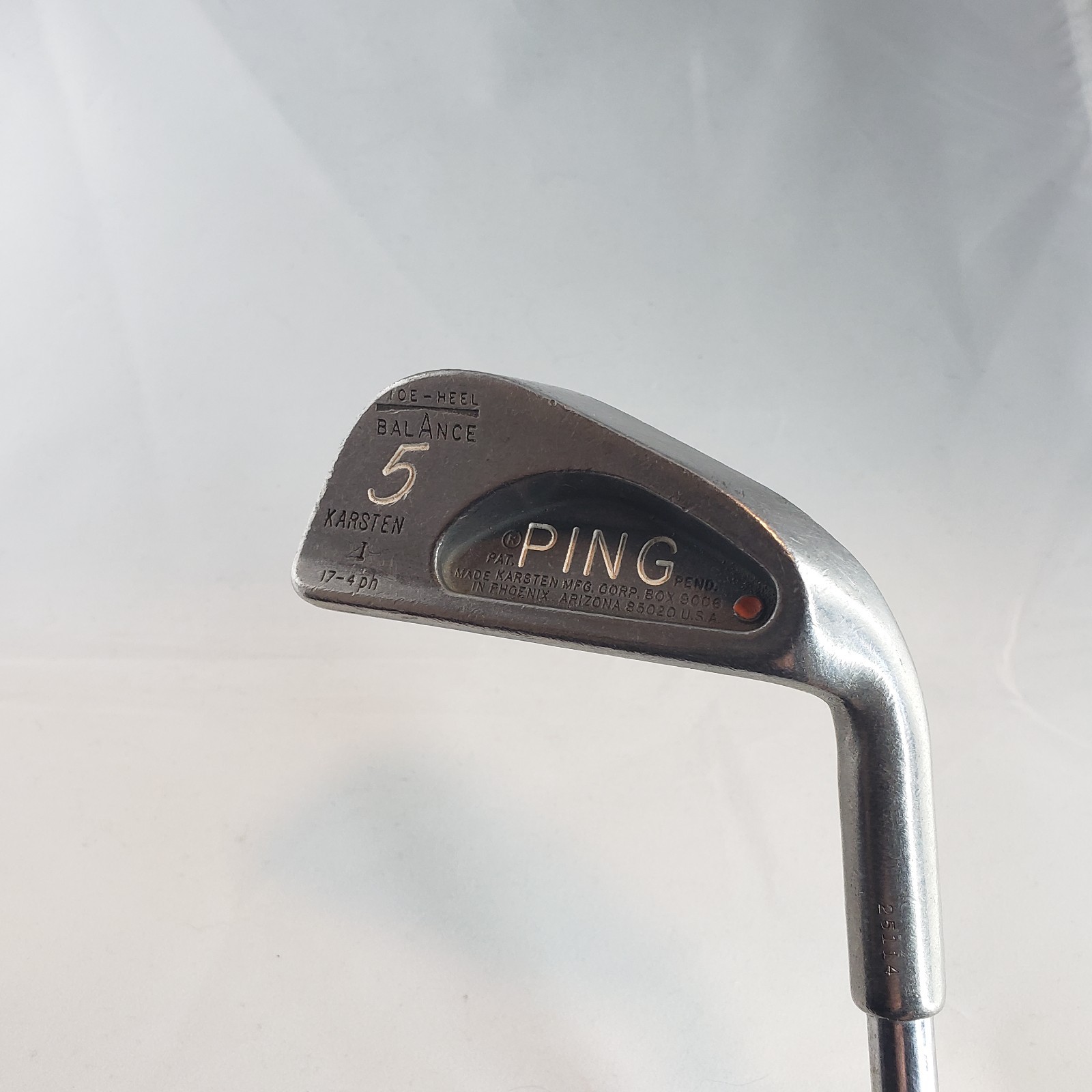 Ping Karsten I 5 Iron Orange Dot Stiff Flex Steel Golf Pride Grip