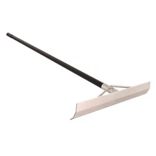 19 In. X 4 In. Aluminum Concrete Placer without Hook and 60 In. Aluminum Handle