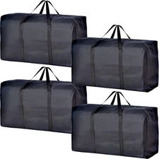 Extra Large Moving Bags with Strong Zippers & Carrying Handles, Storage Bags ...