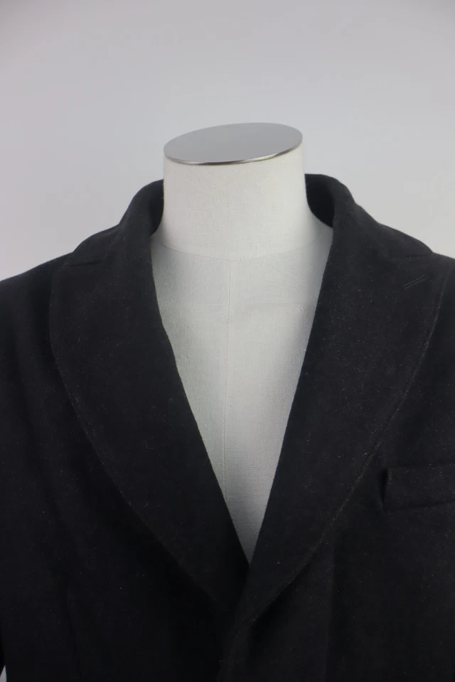 Trussardi Jeans Wool Coat Men's Casual Jacket Vintage Size 50 - Image 2 of 4