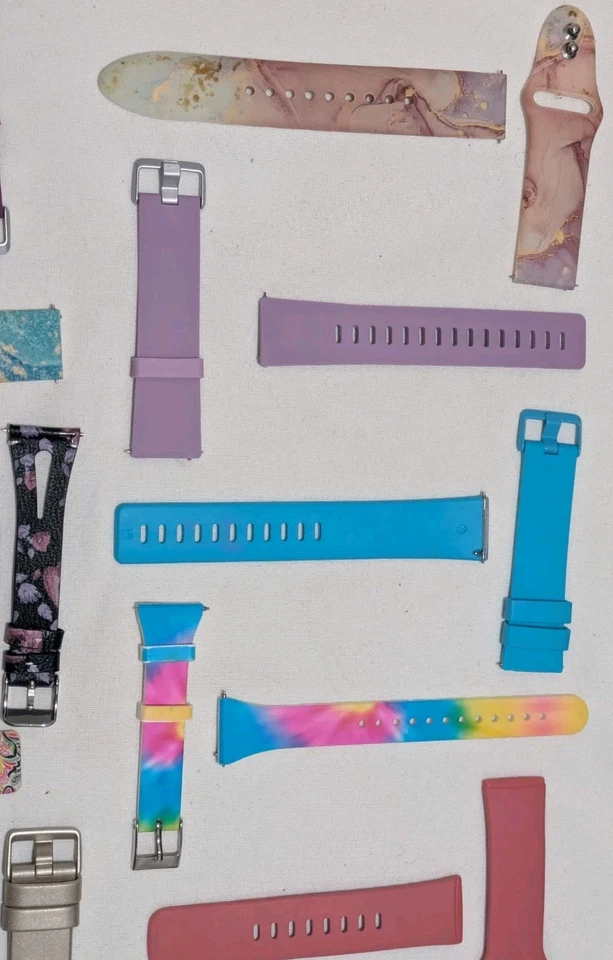 Комплект из 14 многоцветных силиконовых ремешков для часов Fitbit Versa 2 LG D - Изображение 2 из 4