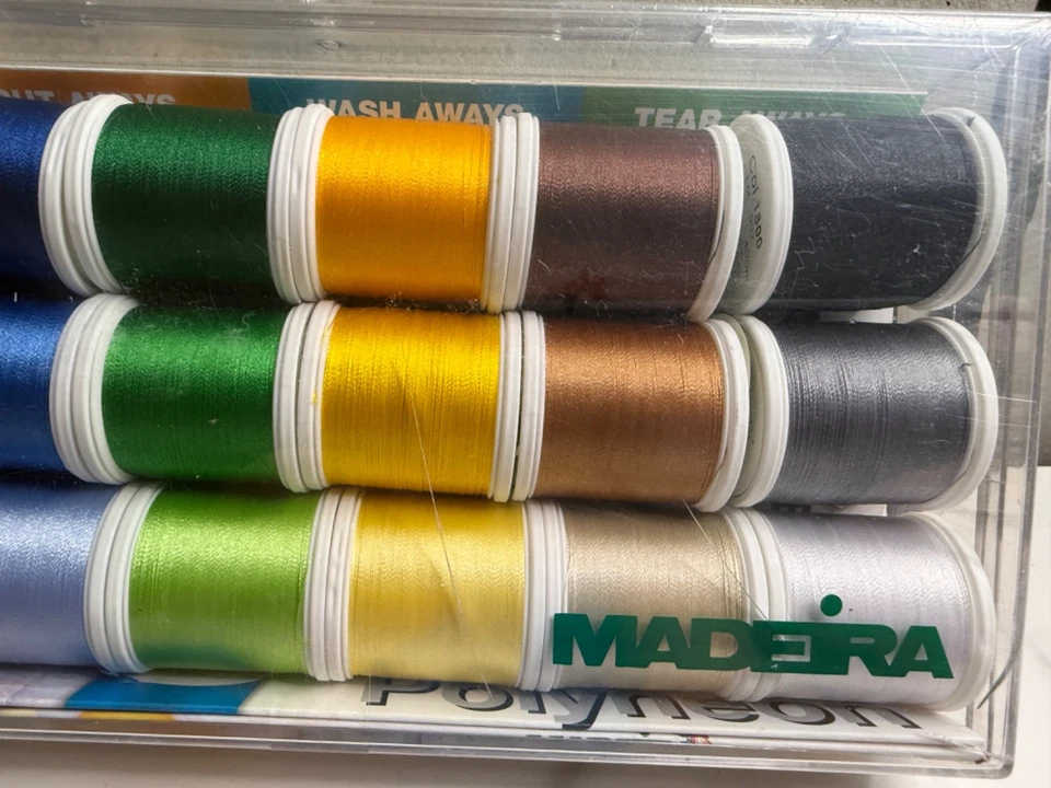 NEW SEALED-Madeira Machine Embroidery Thread-Polyneon #8045 In Storage Case - Image 3 of 4
