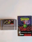 Super Nintendo SNES Game TODD MCFARLANE'S SPAWN Authentic cartridge + Manual