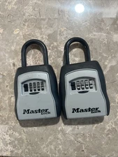 Master Lock Key Safe Lock Box 4 Dial Combination-FOR PARTS-READ