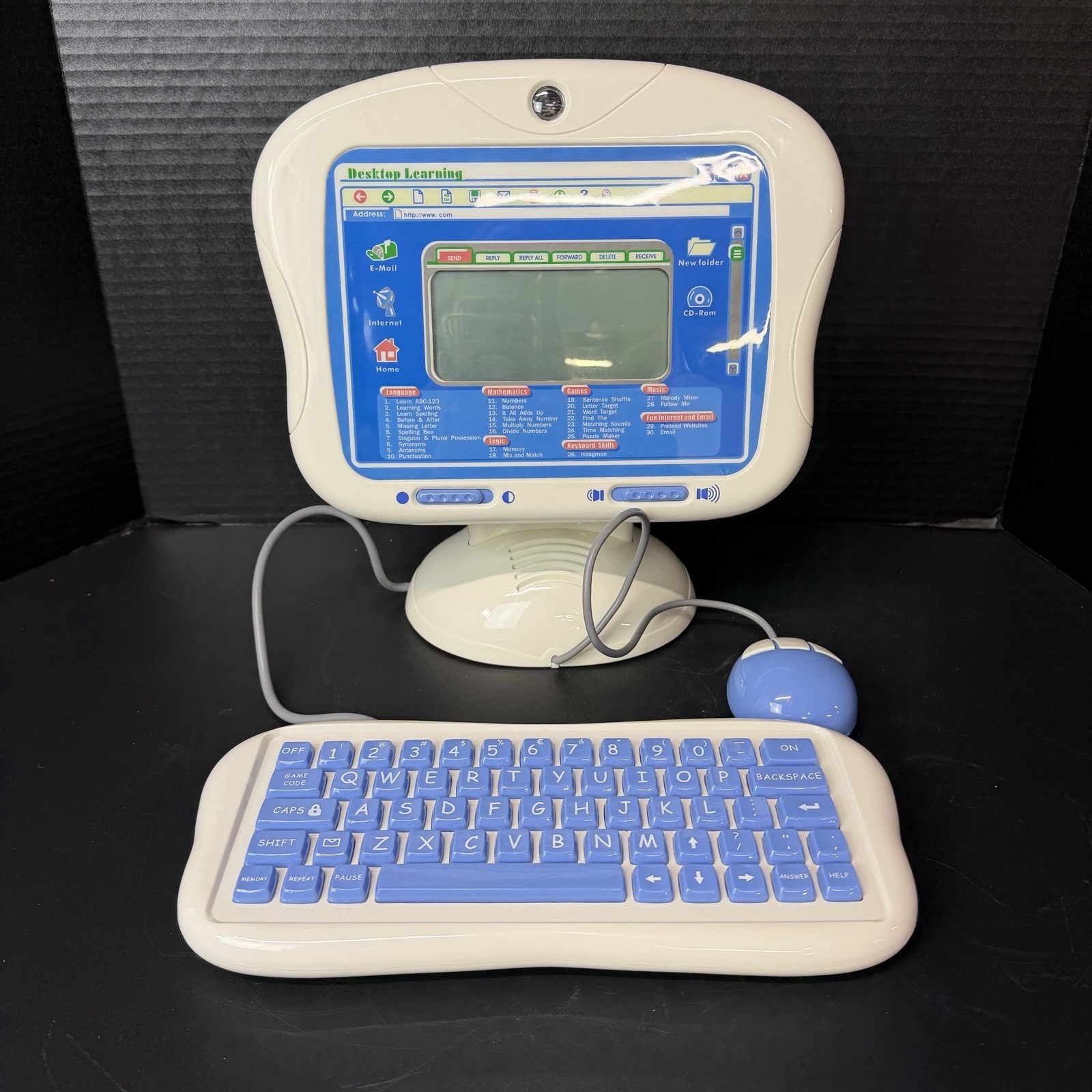 SUPER RARE! Vtg Desktop Learning Kids Educational Toy Comput