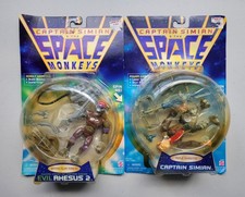 Product Image: 1996 Captain Simian & The Space Monkeys Evil Rhesus 2 & Capain Simian Mattel NEW