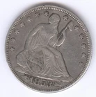1853 Seated Liberty Silver Half Dollar + w/ARROWS + Circulated + No Reserve!