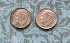 LOT of  1964 "Philadelphia" (Full Bands) & 1962 "Denver” (BOLD MM) silver dimes