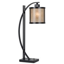 Cal Lighting Mica Table Lamp with Natural Mica Shade