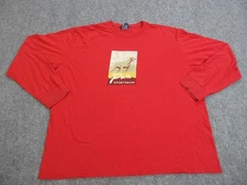 Vintage Polo Sport Ralph Lauren Shirt Mens XL Red Sportsman Dog Graphic 90s