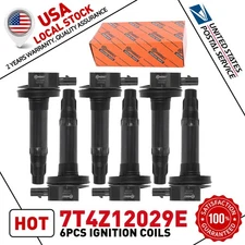 6pcs Ignition Coil Kit For 2015-2017 Ford F-150 3.5L V6 7T4Z-12029-E New