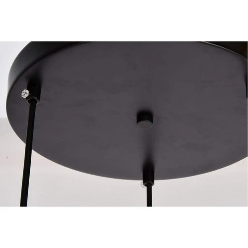 Living District Sayer 3-Light Transitional Metal Pendant in Black - Picture 5 of 6