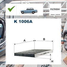 Filter, Innenraumluft Aktivkohle Filtron für VW Corrado 53I 1.8 G60
