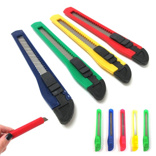 24 ATB Knife Utility Box Cutter Retractable Snap Off Lock Razor Sharp Blade Tool