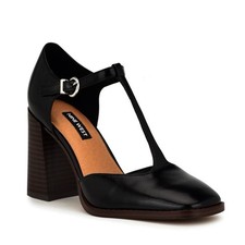 Nine West J Rett Mary Jane T Strap Block Heel Black Women’s size 9 NWT