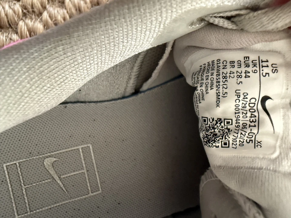 Tênis Nike Air Zoom Vapor Cage 4 HC cinza rosa CD0431-005 feminino tamanho 11.5 - Imagem 2 de 4