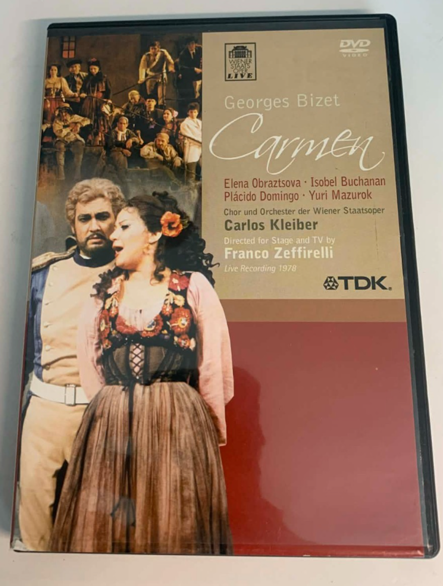 Georges Bizet Carmen DVD 1978 Zeffirelli Placido Domingo Opera TDK