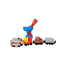 Chrome Deluxe Elevation Railway Geotrax Train Remote W Sound W Cars Cargo Work