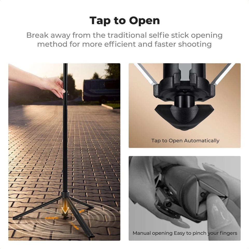 K&F CONCEPT 71" Face Tracking Tripod for iPhone Auto Face Tracking Selfie Stick - Image 3 of 4