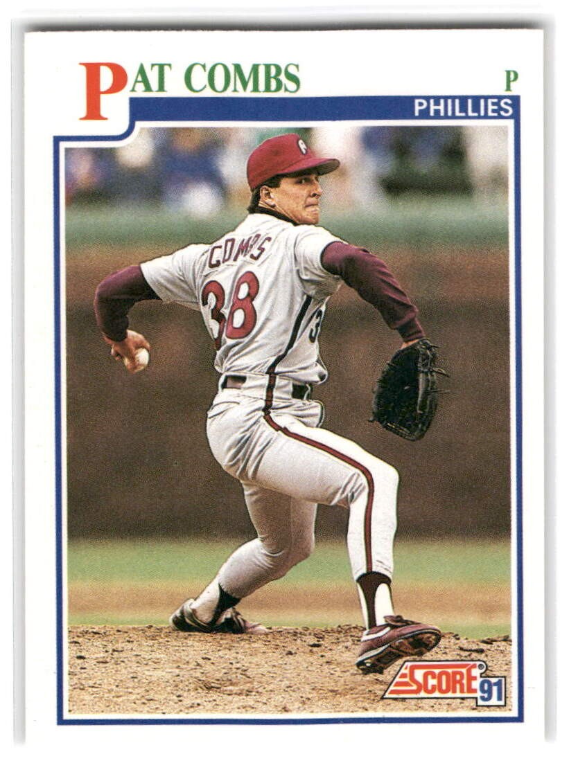 Pat Combs 1991 Score Baseball #440 Philadelphia Phillies