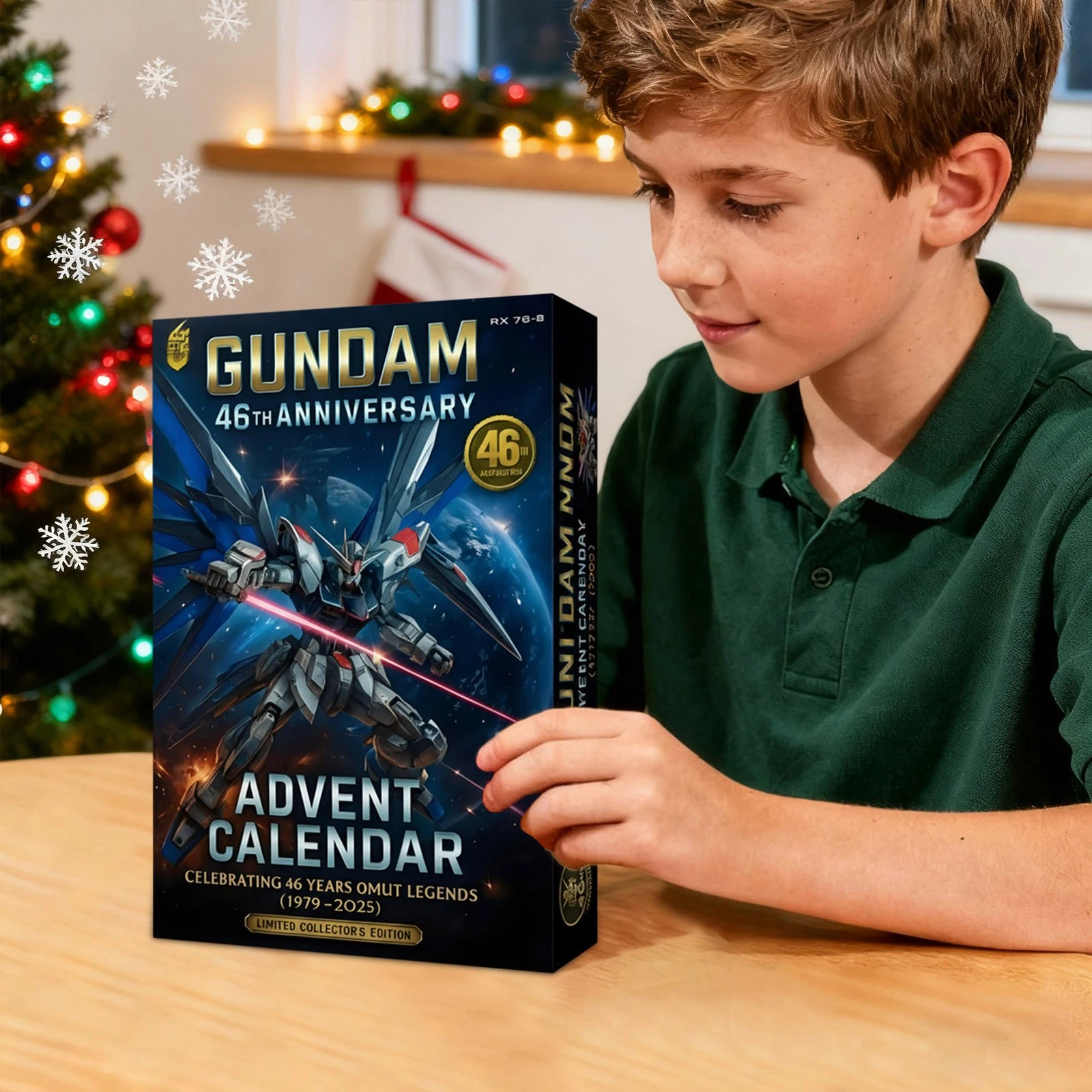 Gundam 46th Anniversary Advent Calendar Acrylic Pendant 24 Days Decor