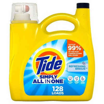 Tide Simply All-In-One Liquid Laundry Detergent, 168 Fl Oz (Pack of 1)