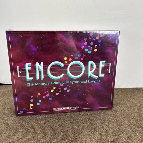 Parker Brothers ENCORE Song Filled Sing Off Board Game 1989 NEW SEALED Vintage