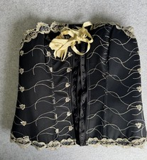 Cacique Black/Gold Corset Size 18/20