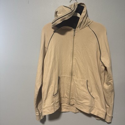 Style & Co. Sport Women's Beige Full Zip Hoodie XLarge Hooded Pockets