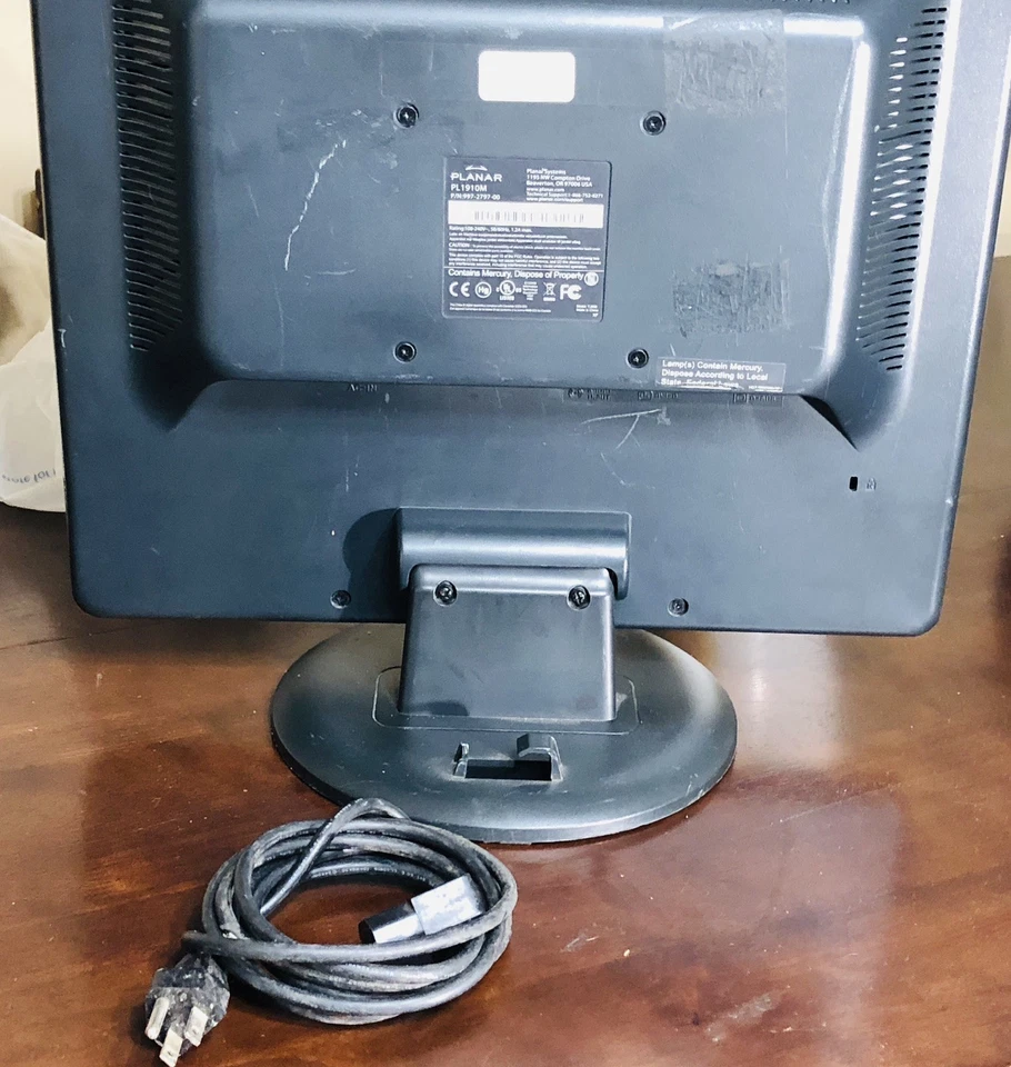 PLANAR (PL1910M) HD LCD Commercial Grade Monitor High-Res 1280x1024 @5:4 Ratio - Image 4 of 4