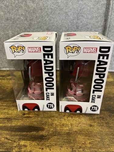 2 X Funko Pop! Vinilo: Marvel - Deadpool in Cake #776 - Imagen 2 de 7