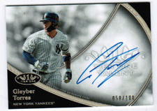 2020 Topps Tier One Gleyber Torres Talent Yankees Auto #58/100