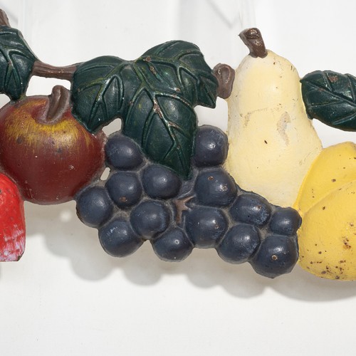 Vintage Cast Iron Fruit Kitchen Wall Decor Decoration Metal - Good Condition! - Picture 3 of 7
