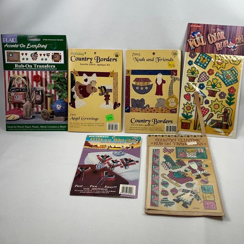 Apliques de tela vintage plancha en kits varias marcas sellados sin usar - Imagen 1 de 12