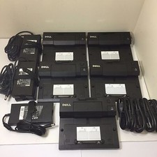 Lot 5 Dell Docking Station EPort PRO3X replicator USB3.0  PA4E Adapter 130Watt