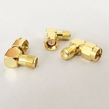 1PC SMA male to SMA female RF coax adapter connector right angle type NEW Good