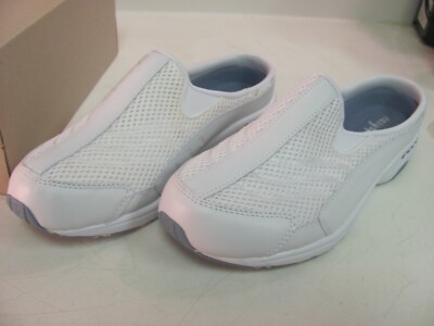 Easy Spirit Womens Traveltime Closed Toe Clogs White Size I8kq