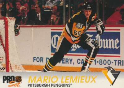 1992-93 Pro Set #139 MARIO LEMIEUX - Pittsburgh Penguins