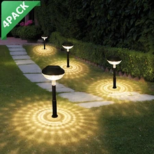 Tsuinz Solar Garden Lights Outdoor Pathway, Lawn, Patio, Yard, Garden