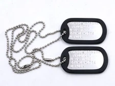 PHOENIX Top Gun Military Stainless Steel Dog Tag Set Cosplay Halloween Costume