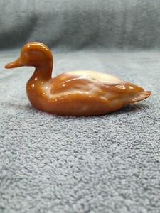 Fenton Art Glass Chocolate Slag Mallard Duck 100th Year Anniversary 2005