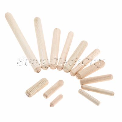 New HARDWOOD DOWEL'S GROOVED FLUTED PIN WOODEN WOOD BEECH DOWEL 8x30 mm 50psc